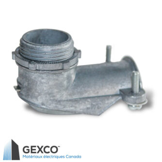 Gexco, connecteur coudé à 90 degrés en alliage de zinc